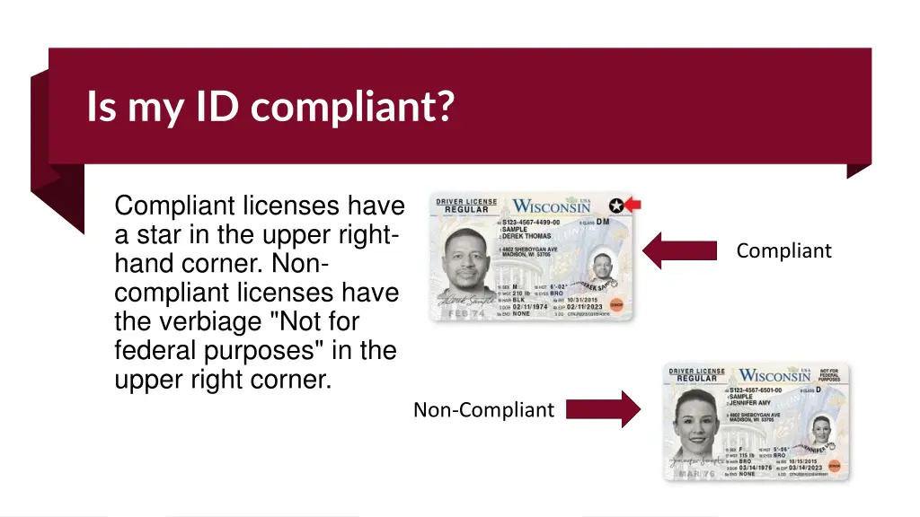 is my id compliant