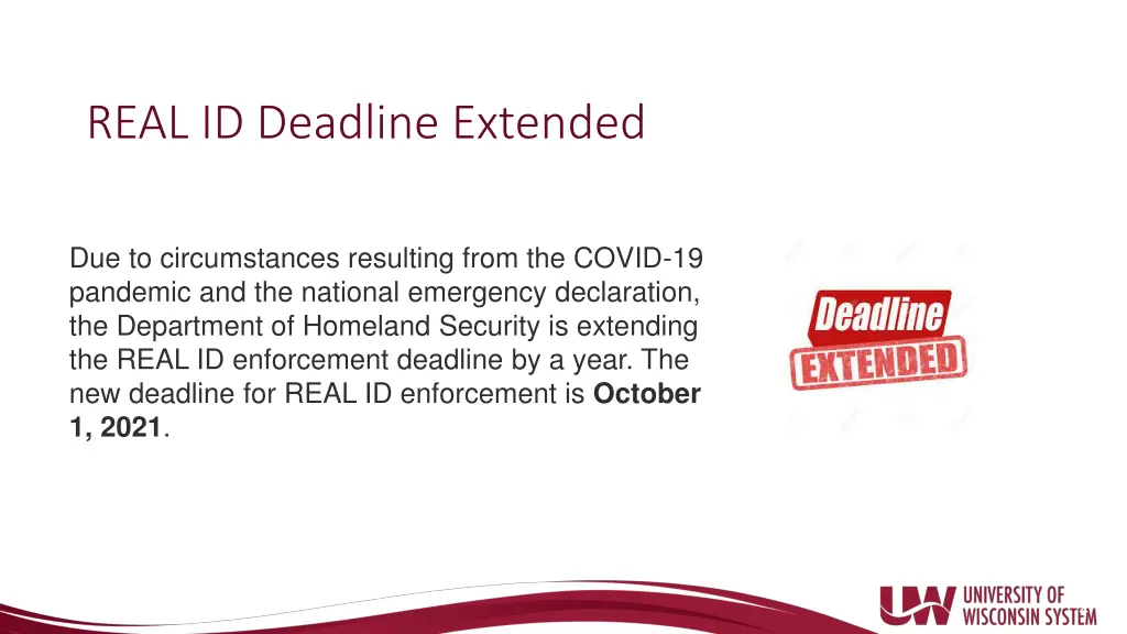 real id deadline extended