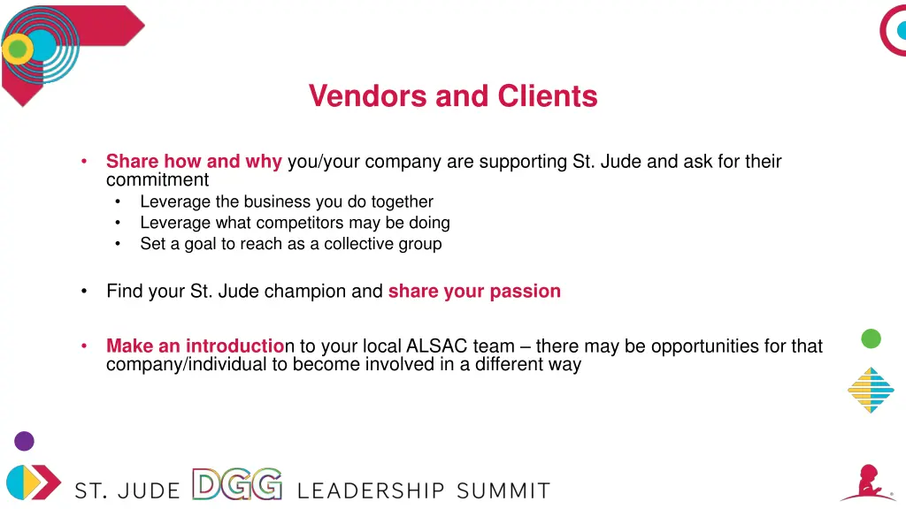 vendors and clients