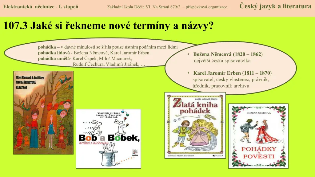 elektronick u ebnice i stupe z kladn kola 2