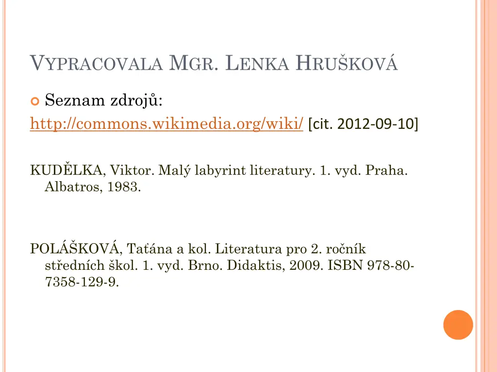 v ypracovala m gr l enka h ru kov