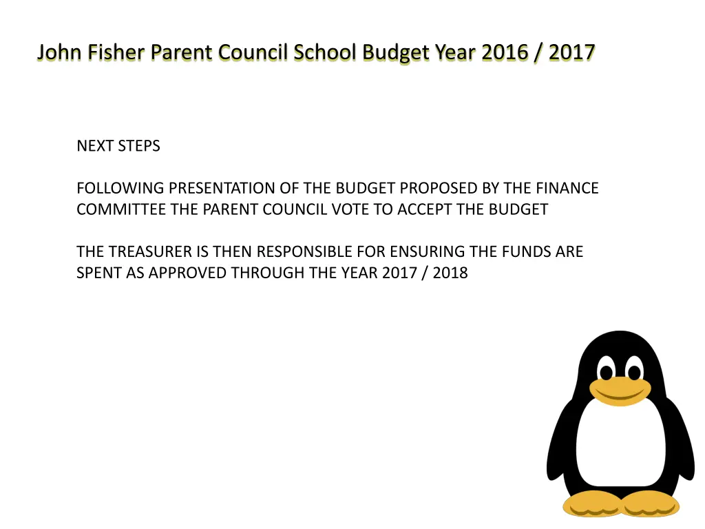 john fisher parent council school budget year 8