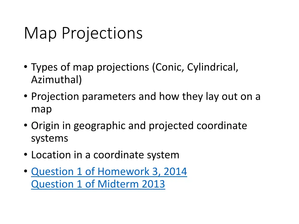 map projections
