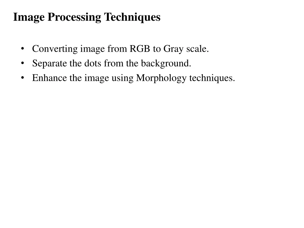 image processing techniques