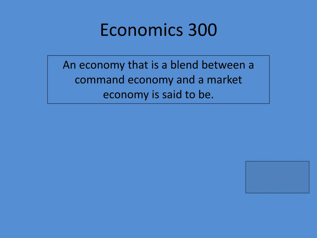 economics 300