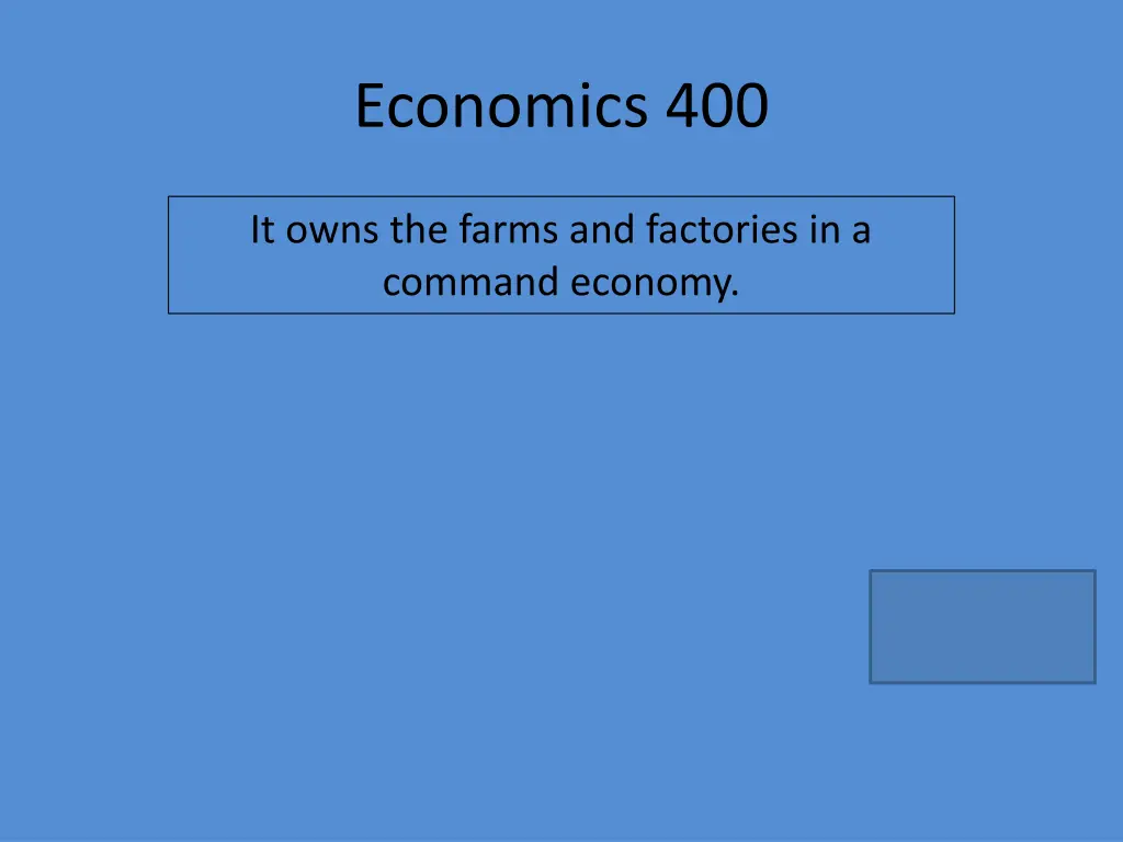 economics 400