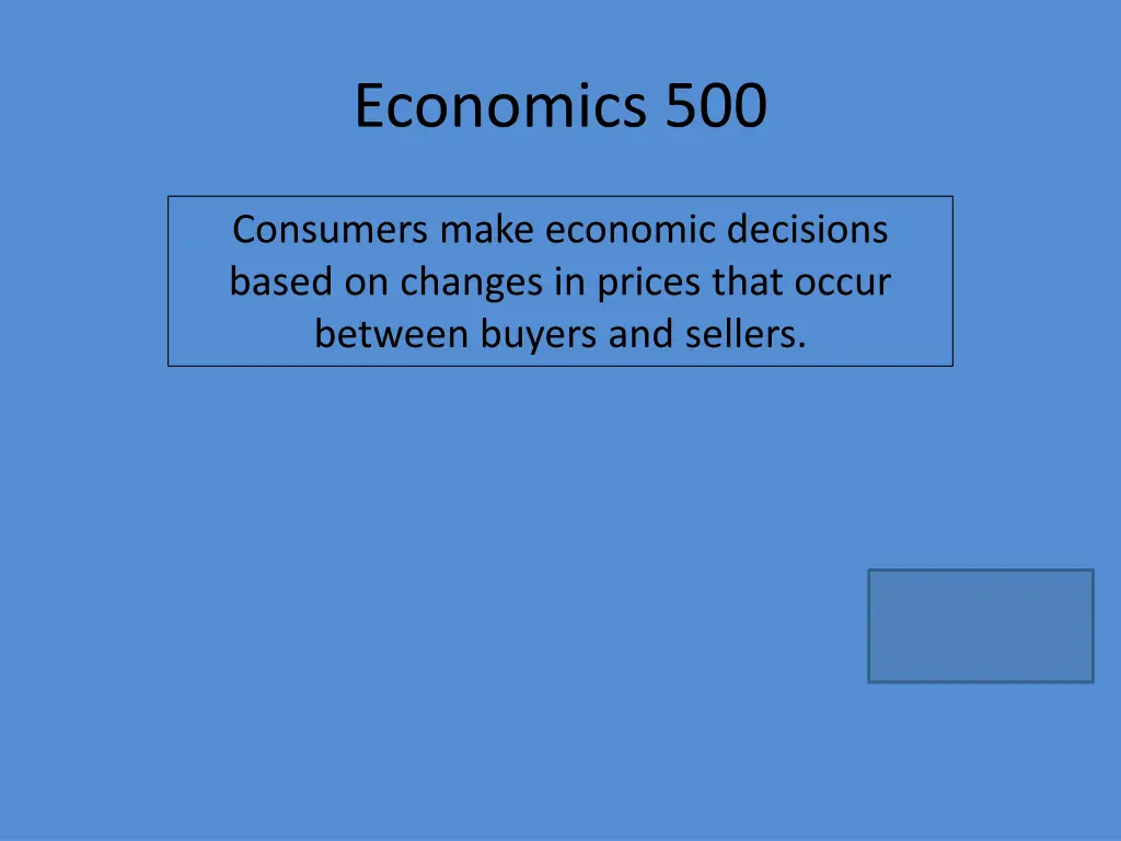 economics 500