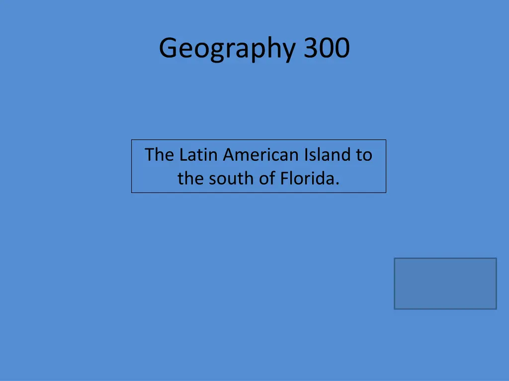 geography 300