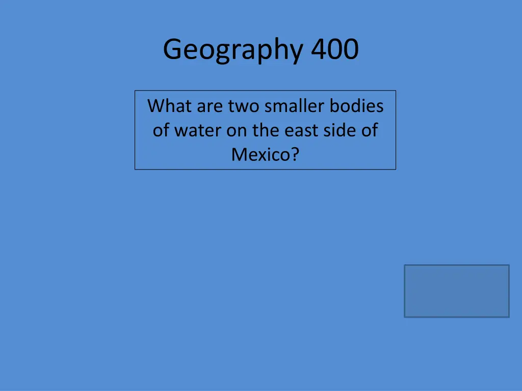 geography 400
