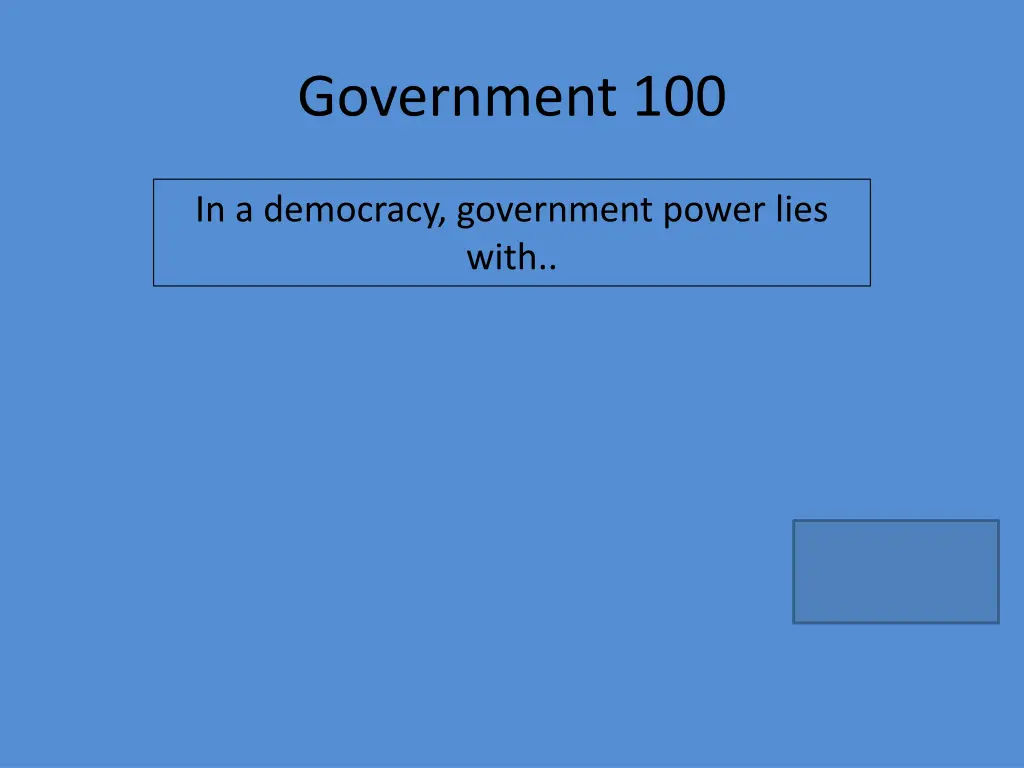 government 100