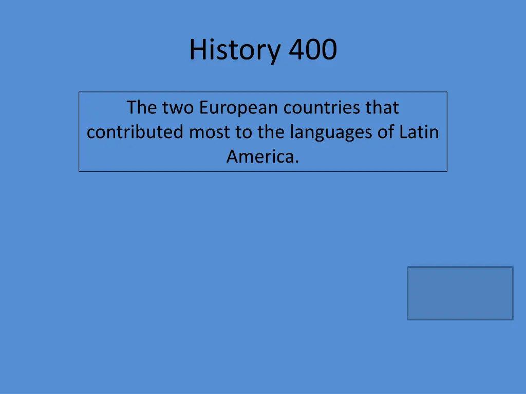 history 400