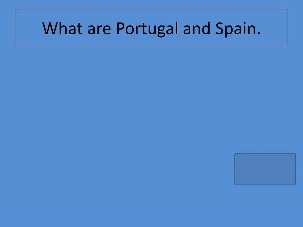 what are portugal and spain