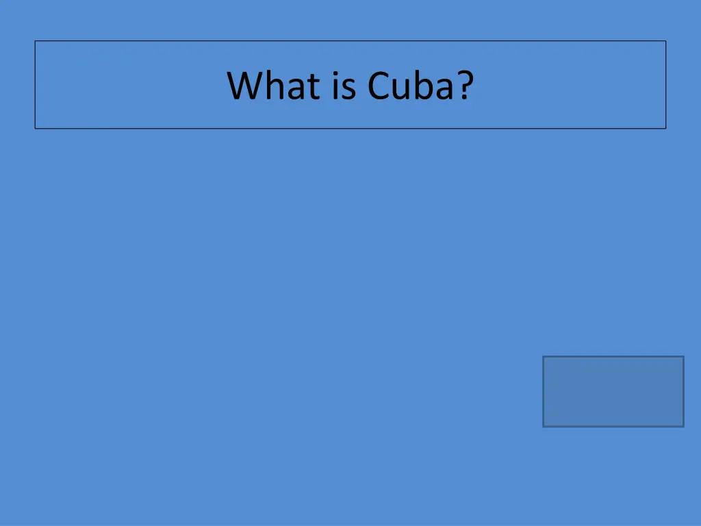 what is cuba