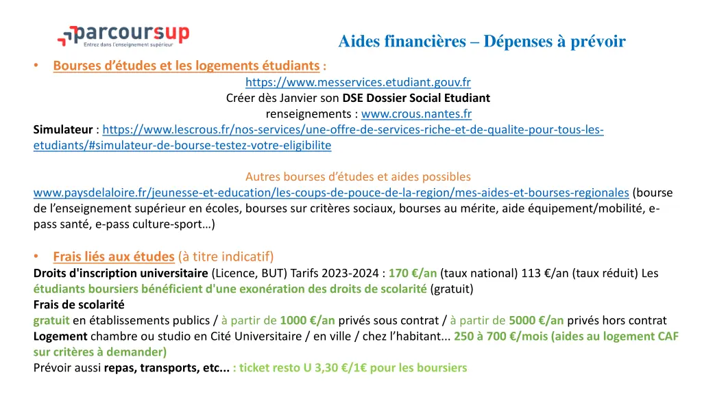 aides financi res d penses pr voir