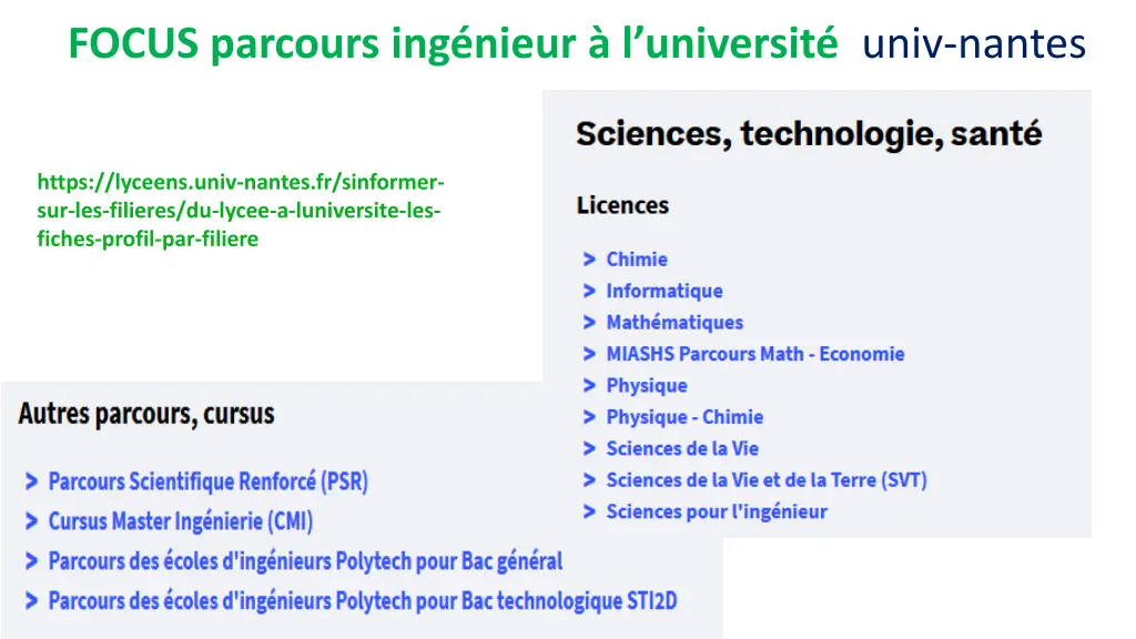 focus parcours ing nieur l universit univ nantes