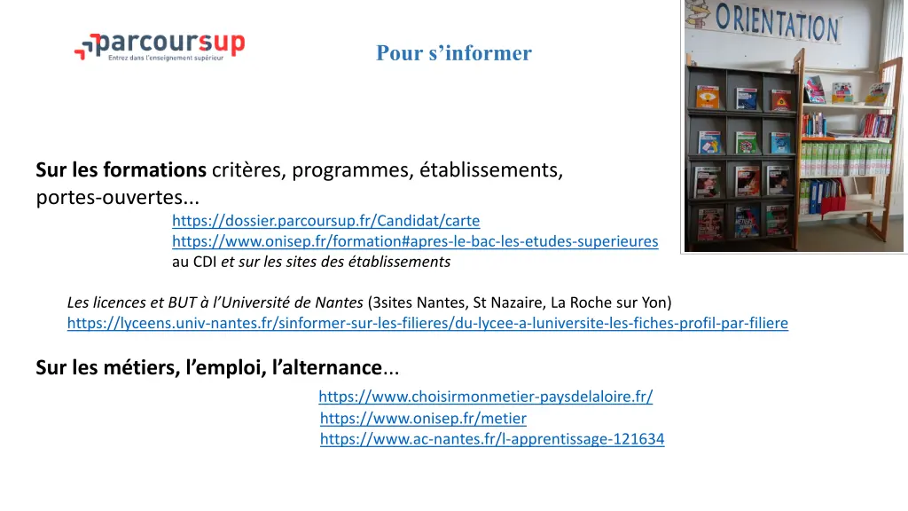 pour s informer