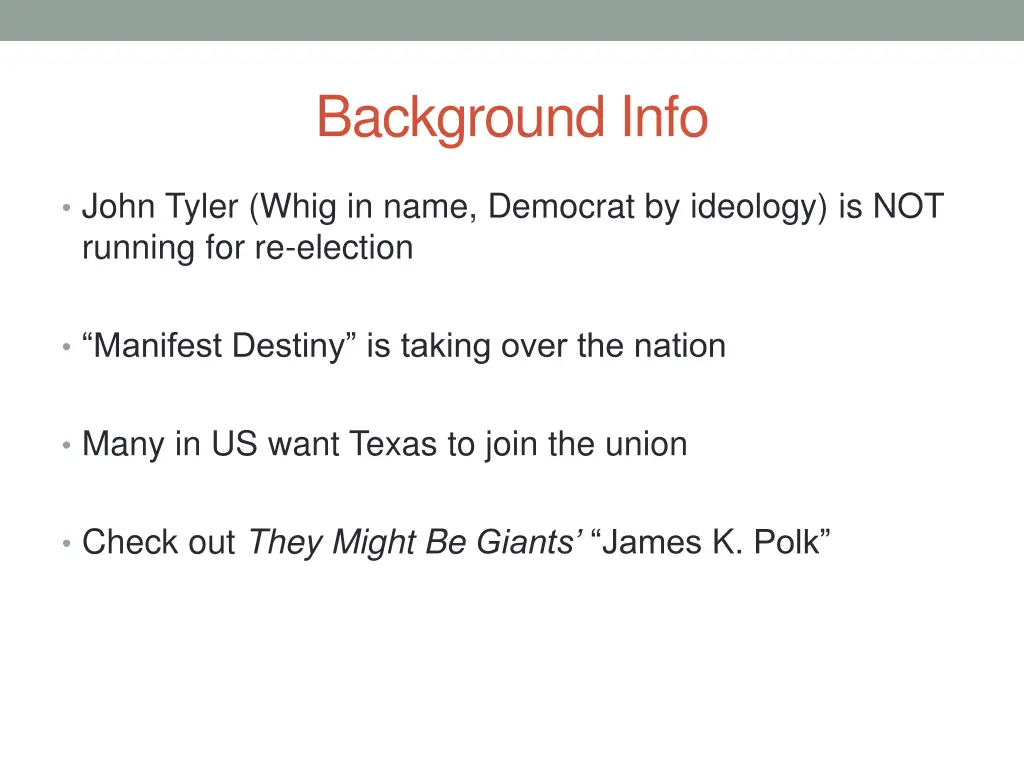 background info