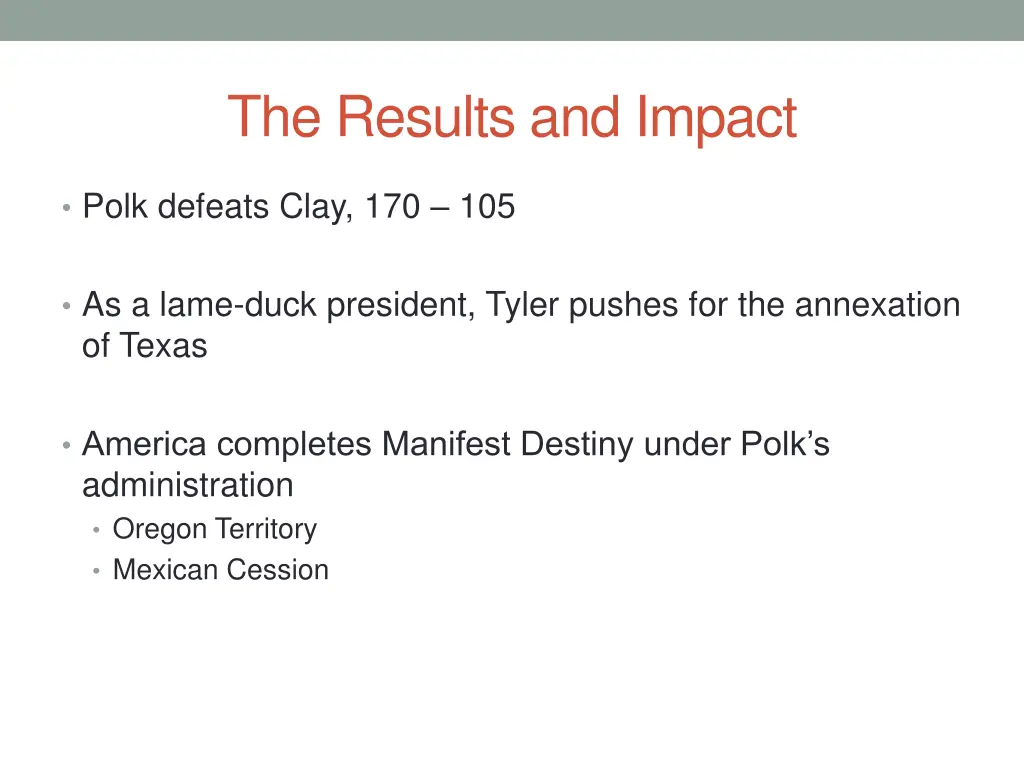 the results and impact