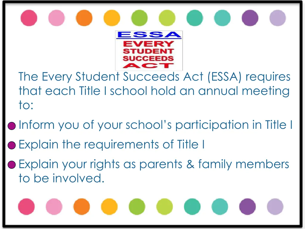 the every student succeeds act essa requires that