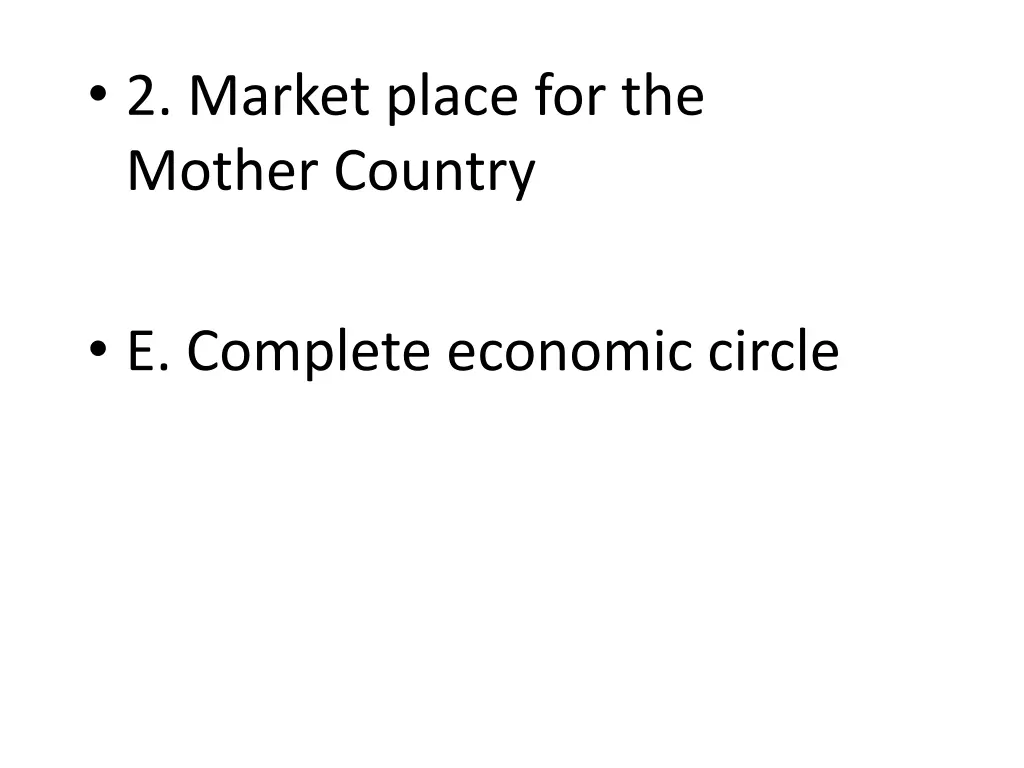 2 market place for the mother country
