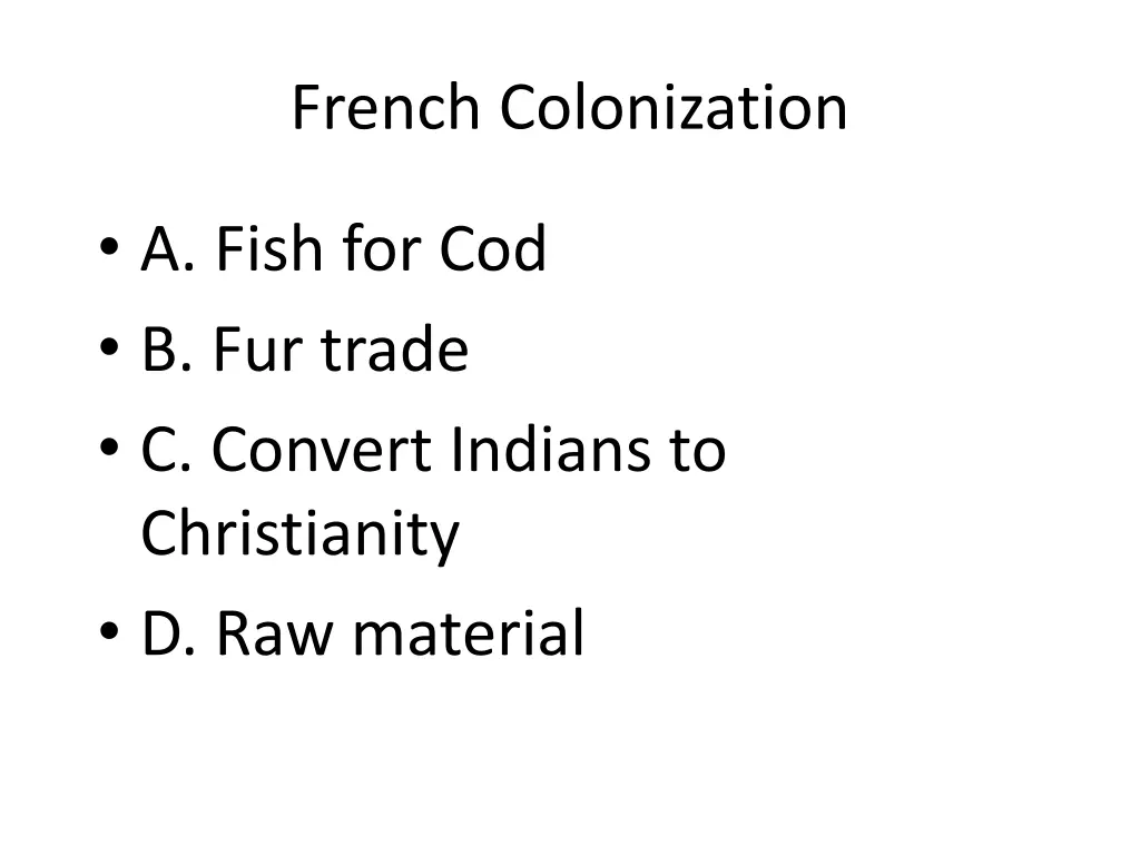french colonization