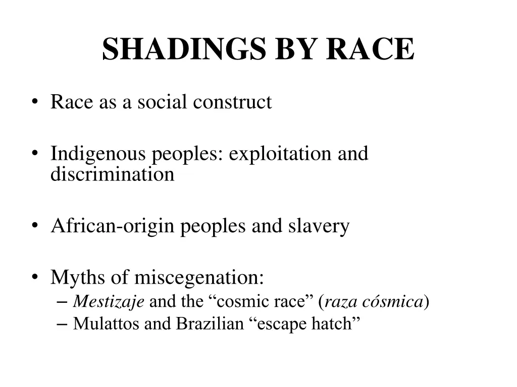 shadings by race