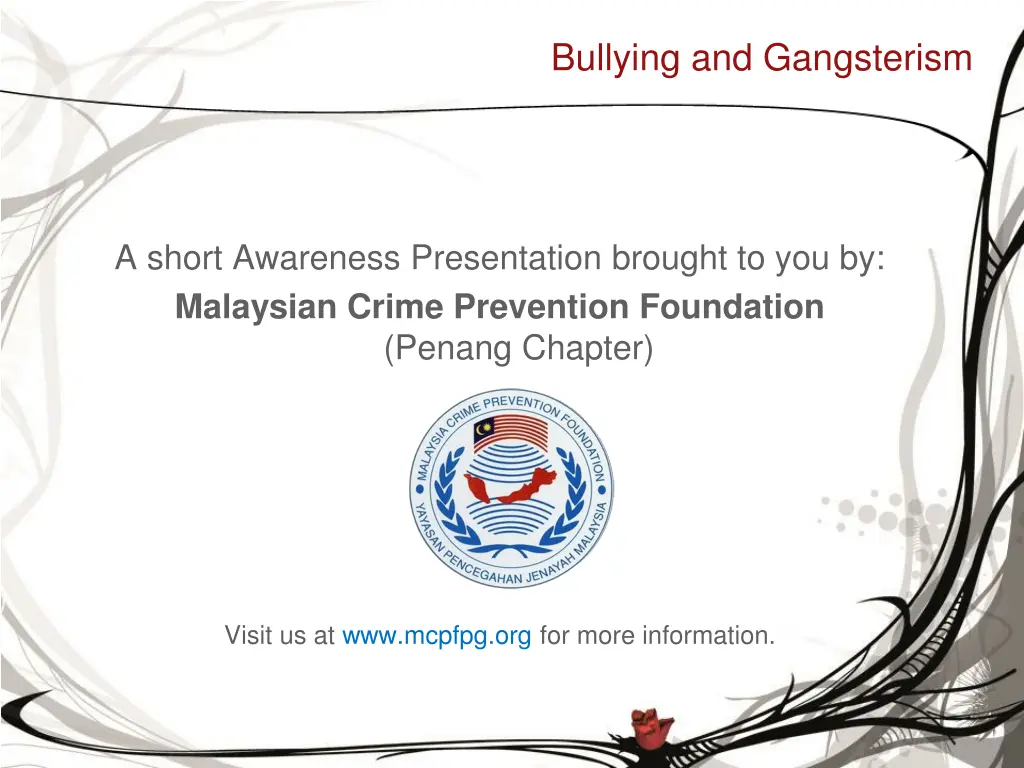 bullying and gangsterism