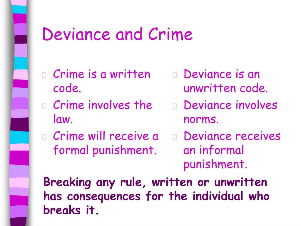 deviance and crime