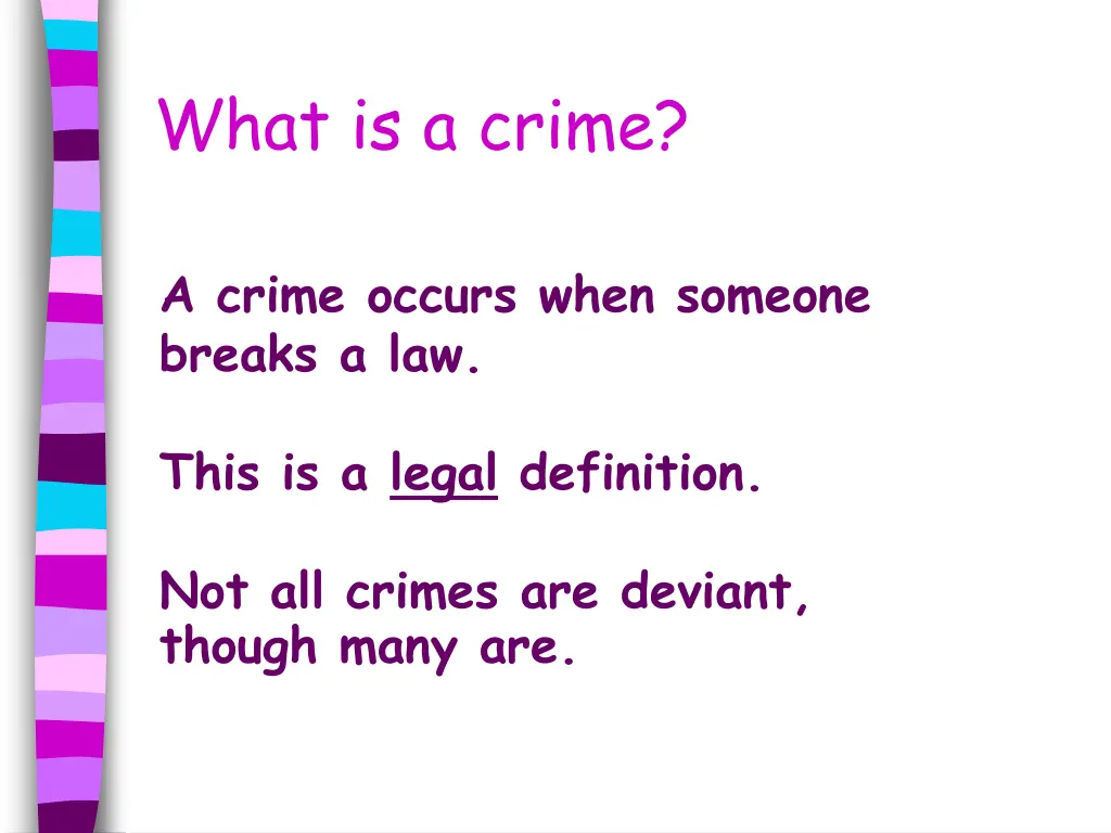 what is a crime