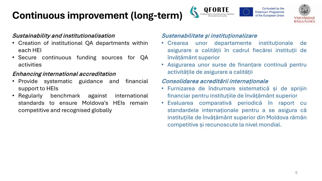 continuous improvement long term 1
