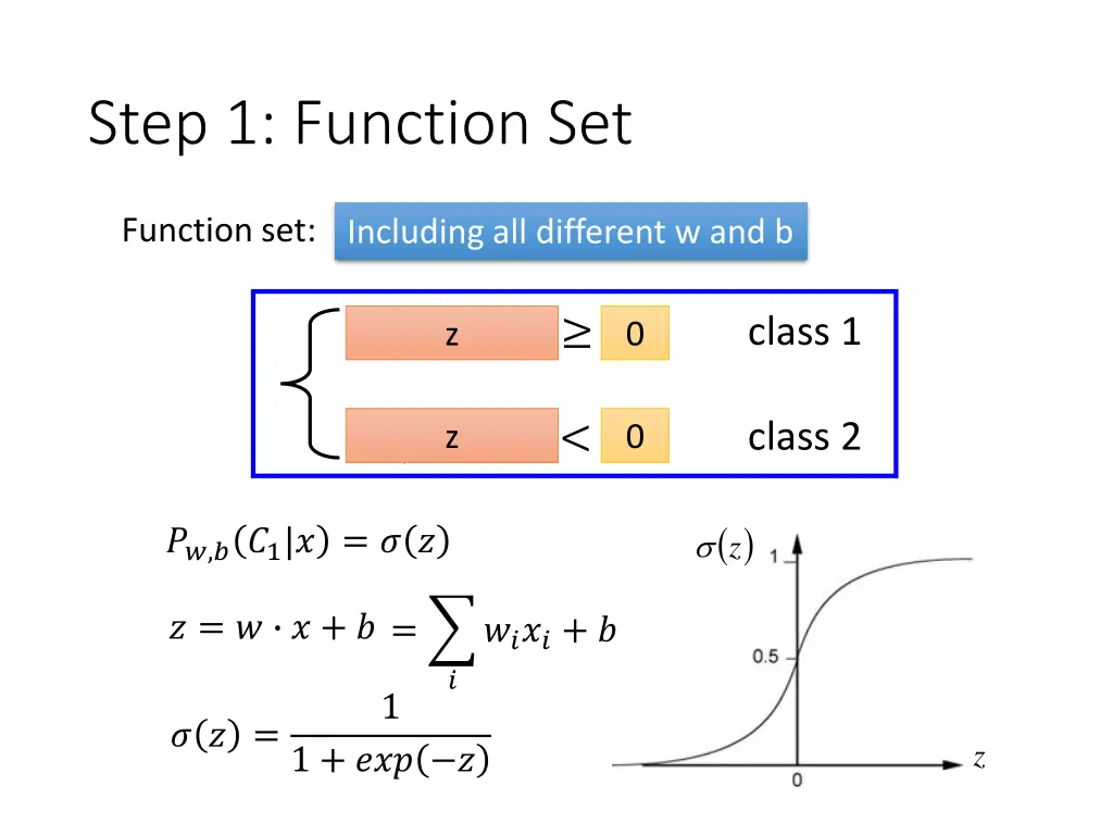 step 1 function set