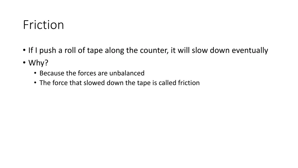 friction