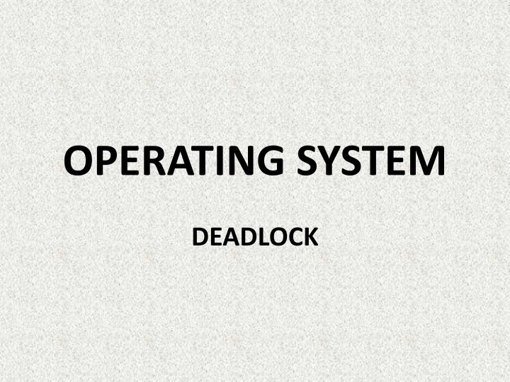 operating system