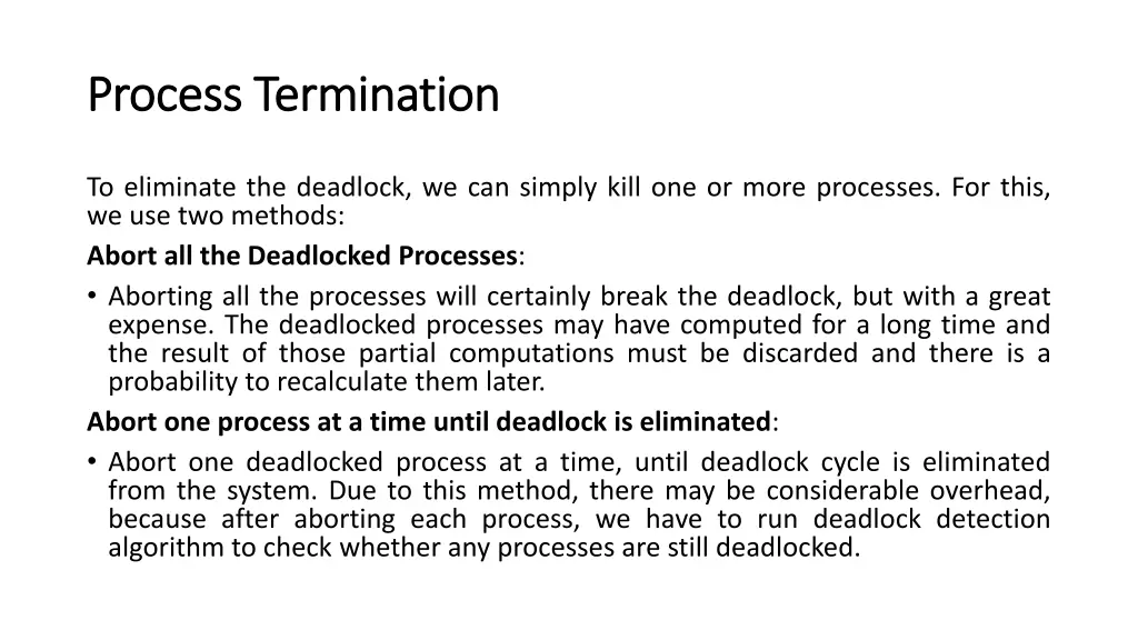 process termination process termination