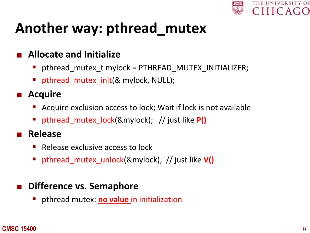 another way pthread mutex