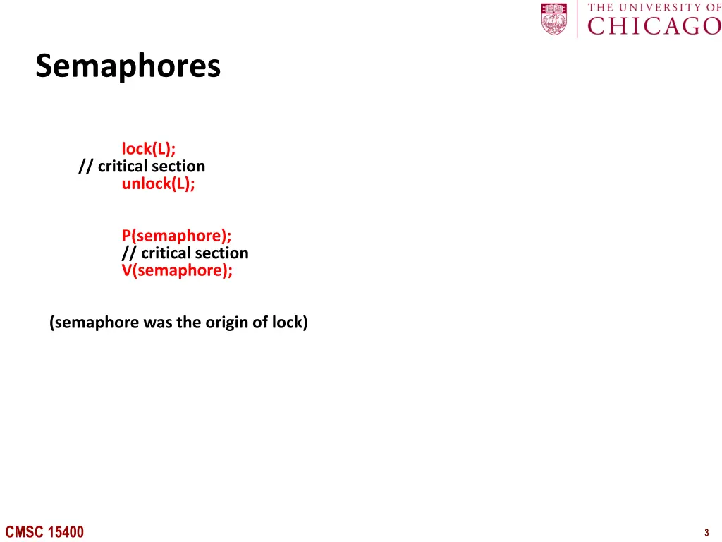 semaphores