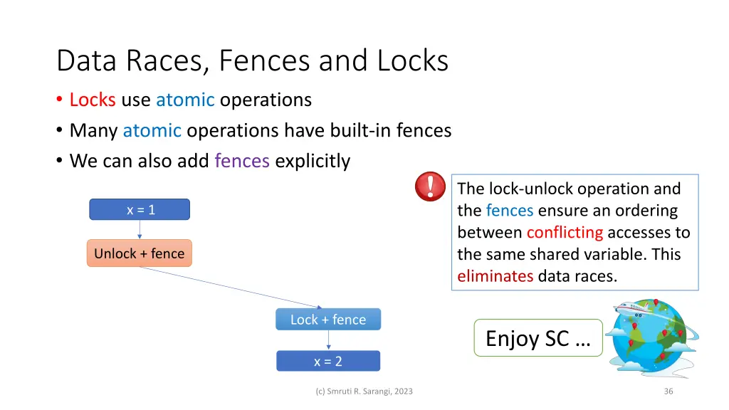 data races fences and locks locks use atomic