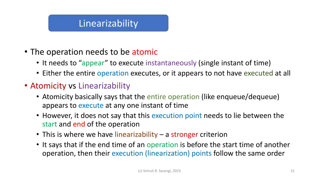 linearizability