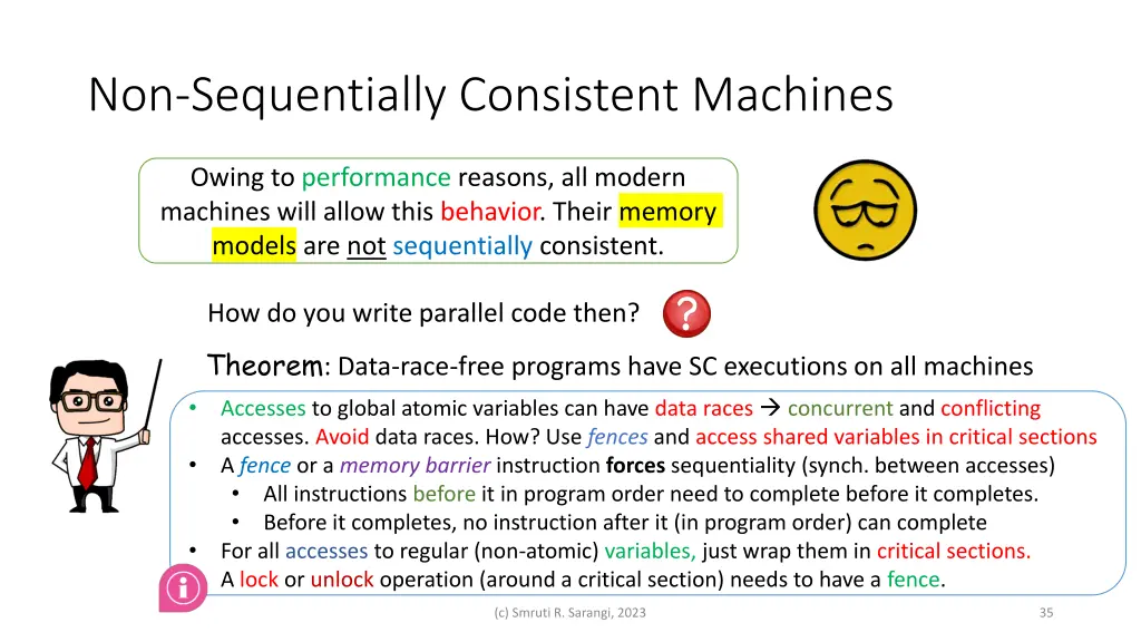 non sequentially consistent machines