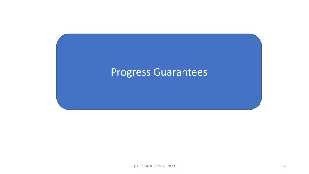 progress guarantees