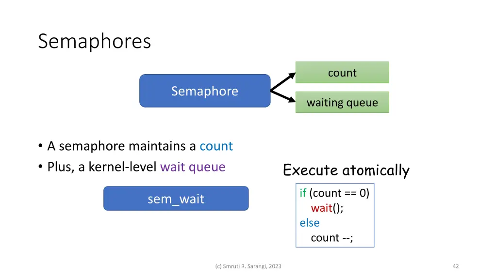 semaphores
