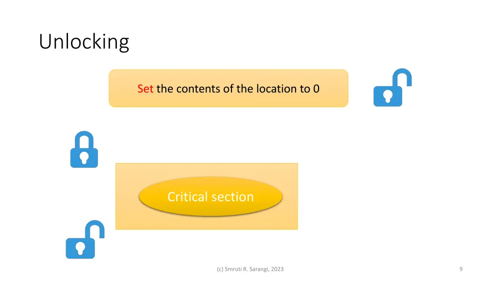 unlocking