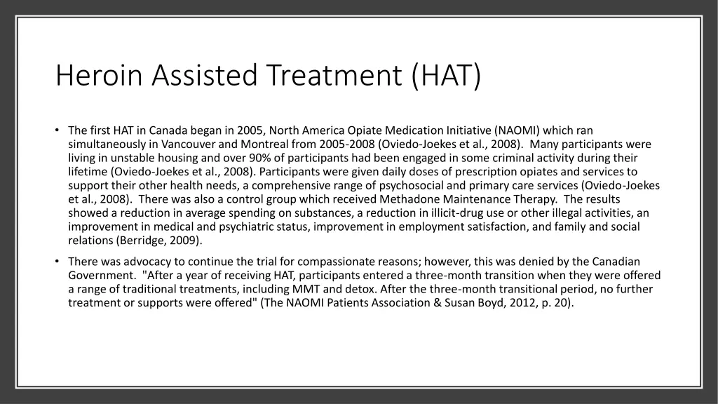 heroin assisted treatment hat