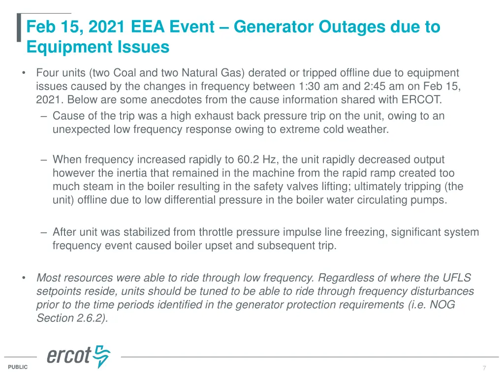 feb 15 2021 eea event generator outages