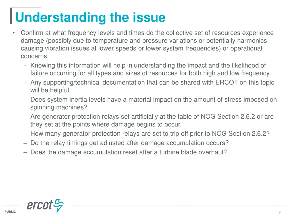 understanding the issue