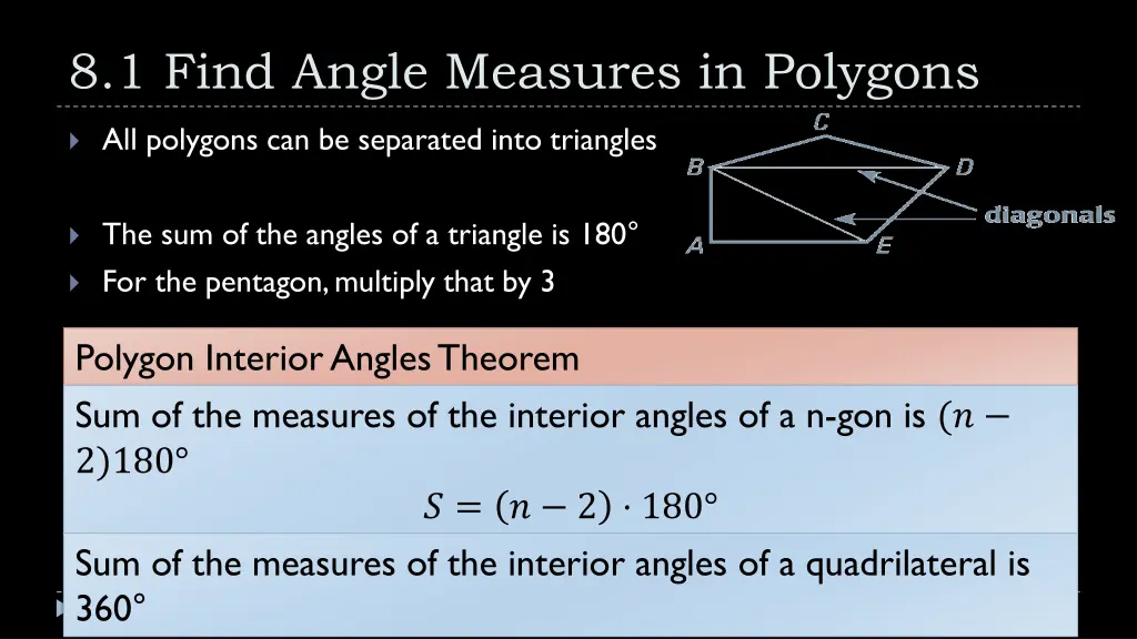8 1 find angle measures in polygons 1