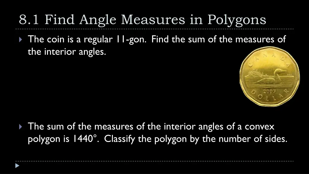 8 1 find angle measures in polygons 2