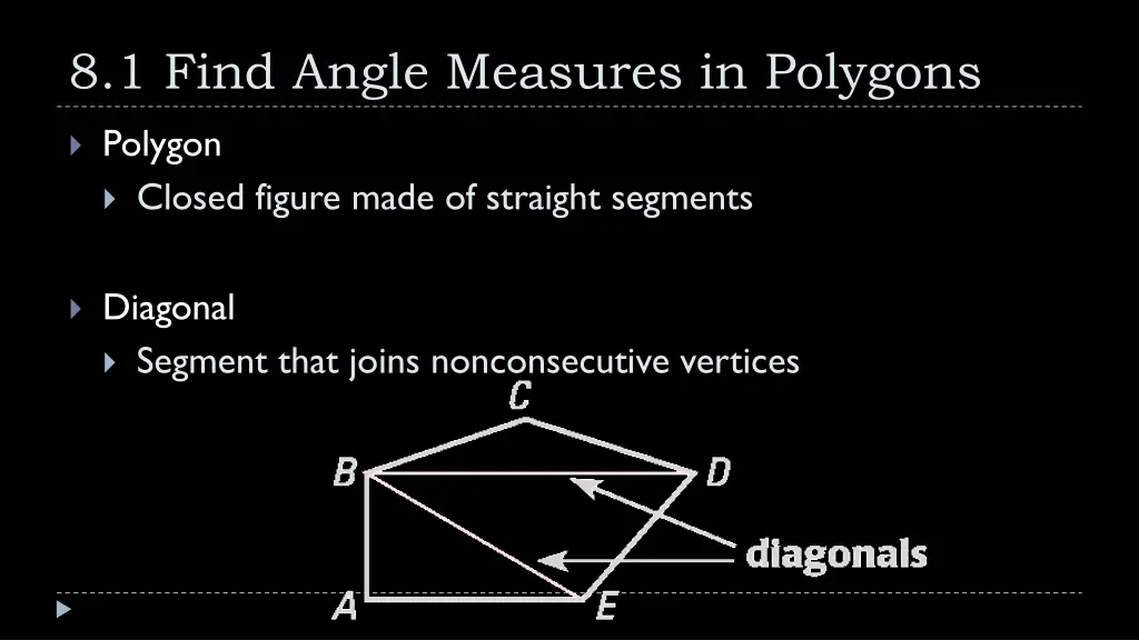 8 1 find angle measures in polygons