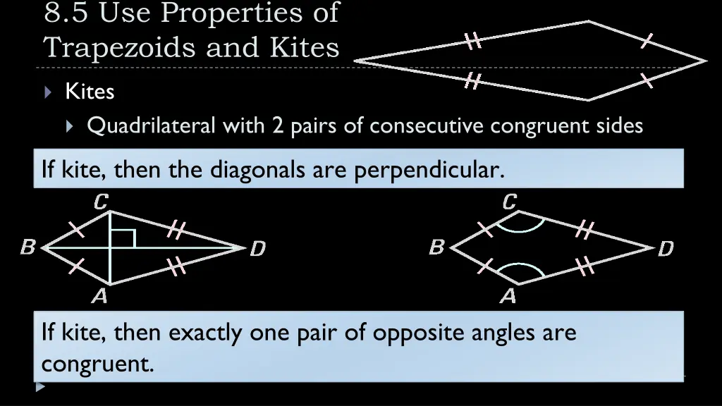 8 5 use properties of trapezoids and kites 5