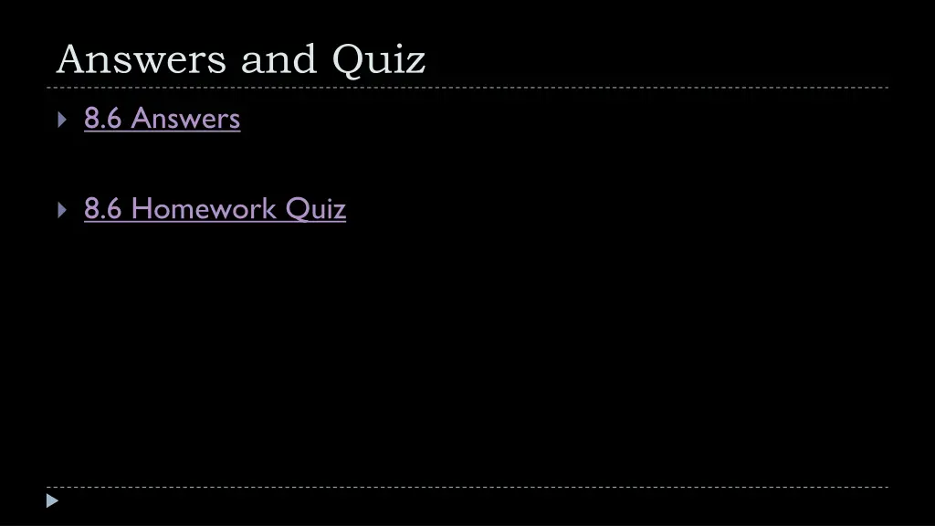 answers and quiz 5